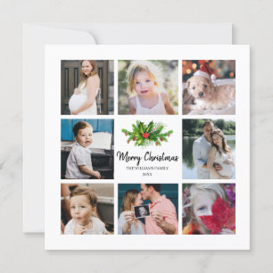 Pine & Berry Year in Review 8 Photo Holiday Card