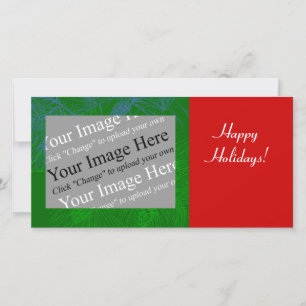 Pine Bough Personalizable Photo Card Template