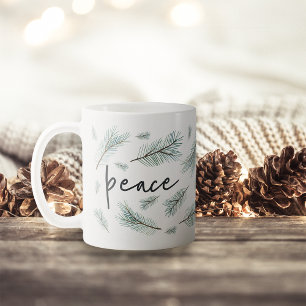 Pine Boughs Holiday Coffee Mug