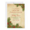 Pine Boughs Holiday Dinner Party Invitation