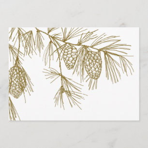 Pine Boughs Invitation