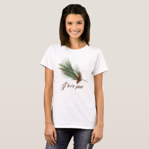 Pine branch and cones T-Shirt