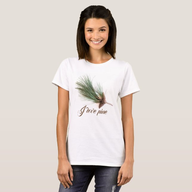 Pine branch and cones T-Shirt (Front Full)