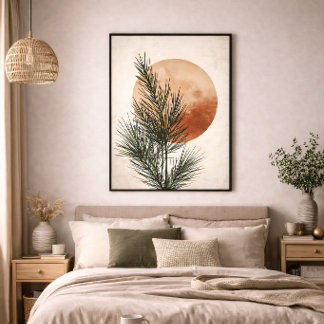 Pine Branch Botanical Neutral Minimal Nature Decor