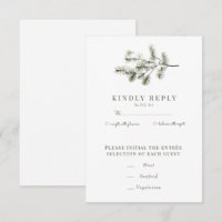 Pine Branch | Winter Forest Wedding