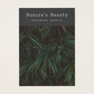Pine Branches Earring Jewelry Display Card
