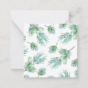 'Pine Branches' Silk Pattern Card
