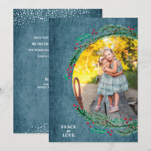 Pine Christmas Photo Holiday Card