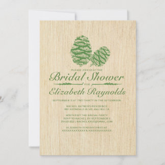 Pine Cone Bridal Shower Invitations
