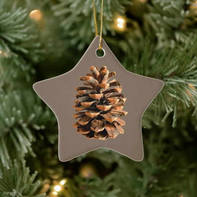 Pine Cone Ceramic Tree Decoration (Tree)