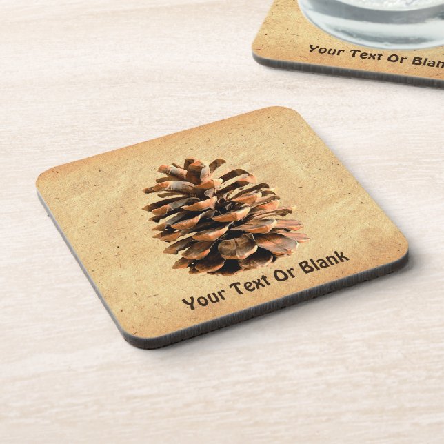 Pine Cone Coaster (Left Side)
