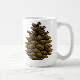 Pine cone coffee mug