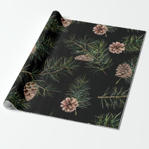 Pine Cone/Fir Pattern Wrapping Paper