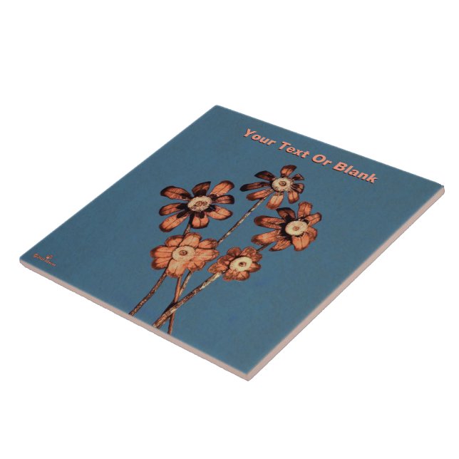 Pine Cone Flowers Tile (Side)