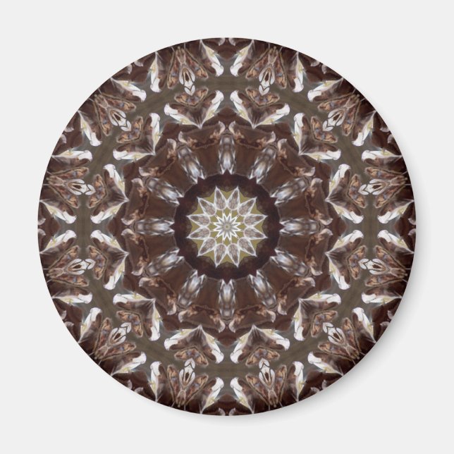 Pine Cone Kaleidoscope Magnet (Front)