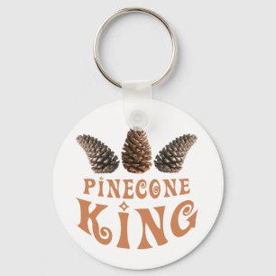 Pine cone king key ring