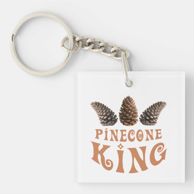 Pine cone king key ring (Front)