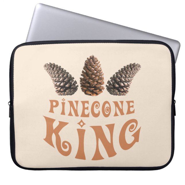 Pine cone king laptop sleeve (Front)