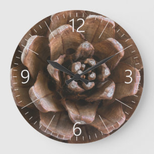 Pine cone large clock