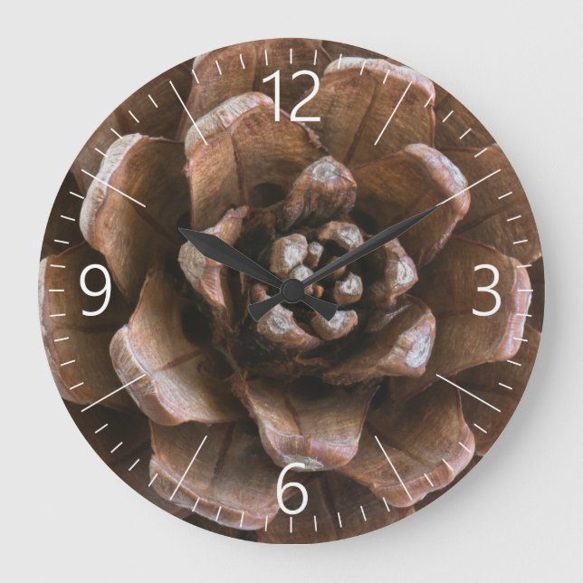 Pine cone large clock (Front)