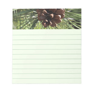 Pine Cone LIned Notepad