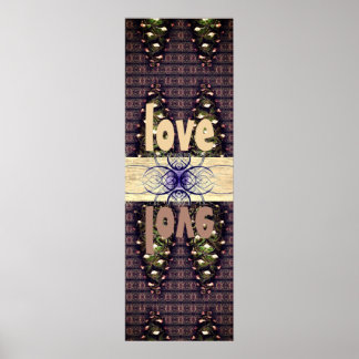 Pine Cone Monogram Shishka Poster