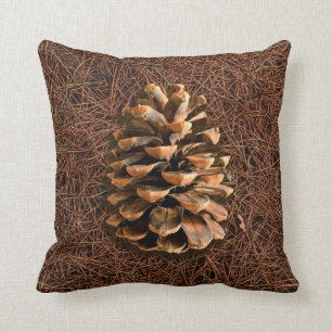 Pine Cone On Fallen Needles Cushion