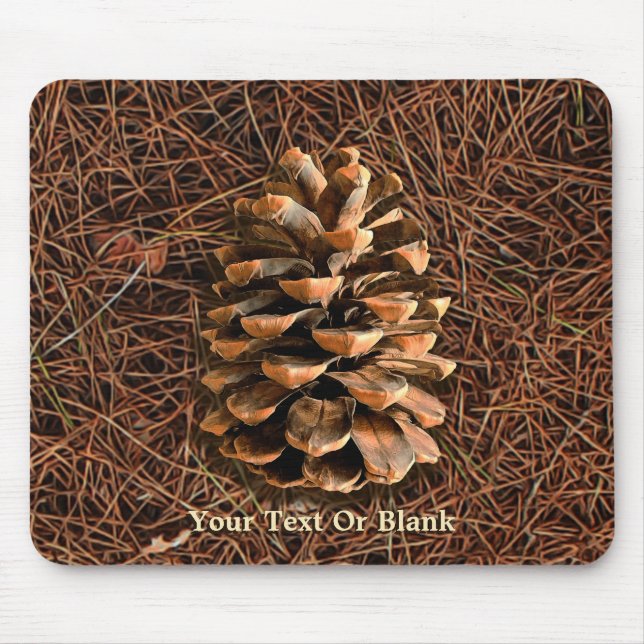 Pine Cone On Fallen Needles Mouse Mat (Front)