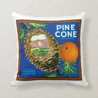 Pine Cone Oranges Cushion