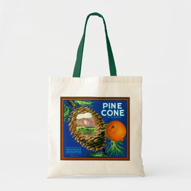 Pine Cone Oranges Tote Bag (Front)