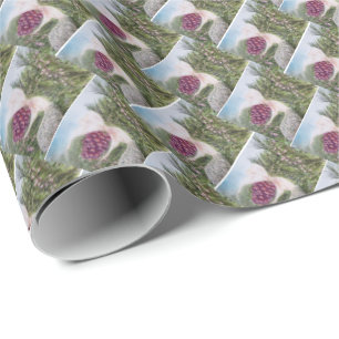 Pine Cone Ornament Wrapping Paper