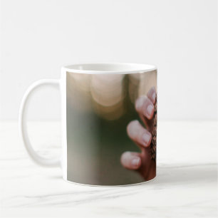 Pine cone outdoors cone tree wood coffee mug