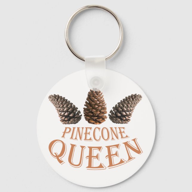 Pine cone queen key ring (Front)