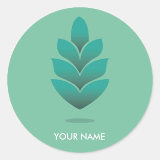 PINE CONE STICKER PASTEL TURQUOISE