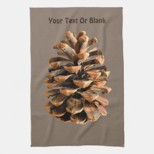 Pine Cone Tea Towel