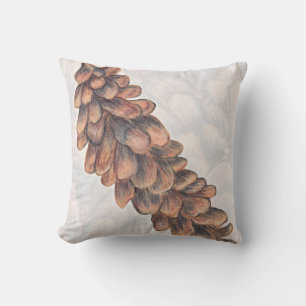 Pine Cone Throw Pillow