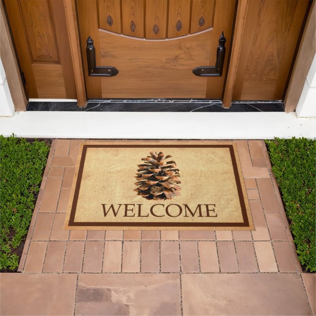 Pine Cone - Welcome Doormat (Outdoor)