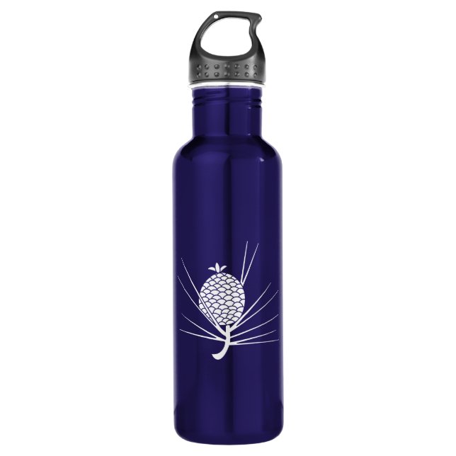 Pine cone with needles 710 ml water bottle (Front)