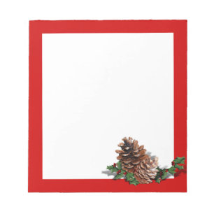 Pine Cones (Add Background Colour & Text) Notepad