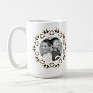 Pine cones and berries mandala mug