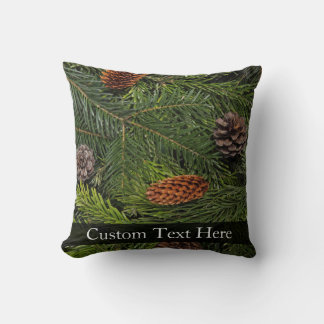 Pine Cones and Branches Cushion