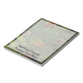 Pine Cones and Branches Notepad