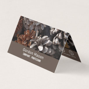 Pine Cones, Conifer Double Loyalty Business Card
