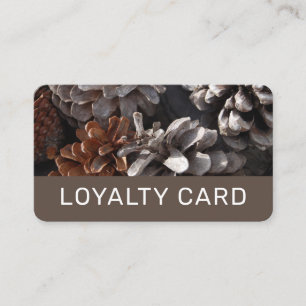 Pine Cones, Conifer Loyalty Card