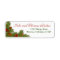 Pine Cones Holly Berries Xmas Return Address Label