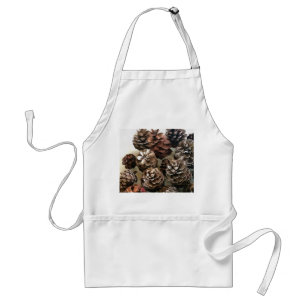 Pine Cones Organic Christmas Ornaments Standard Apron