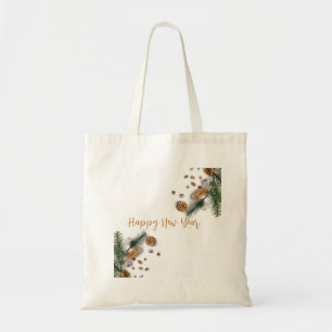  Pine cones with green branches Tote Bag