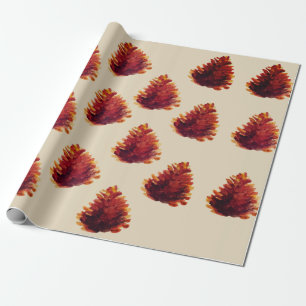 Pine Cones Wrapping Paper