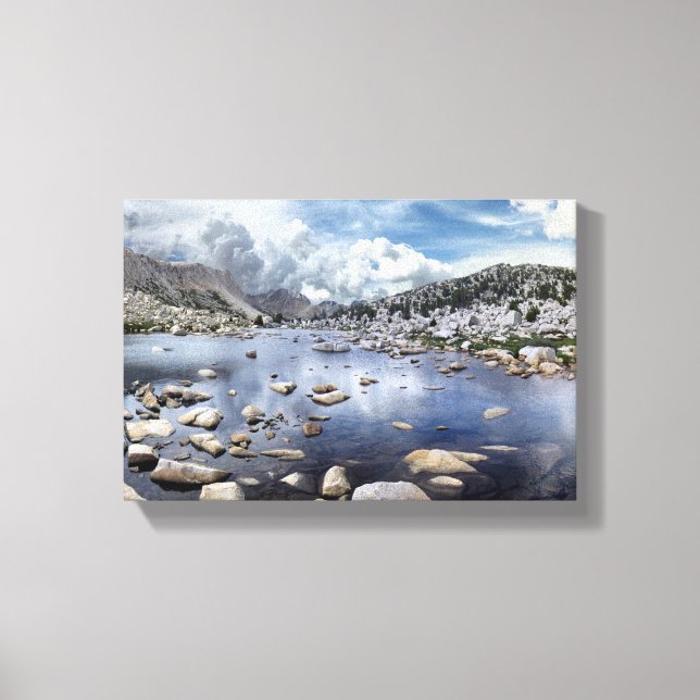Pine Creek Pass - Sierra Nevada Mountains Canvas Print (Front)