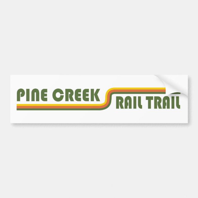 Pine Creek Rail Trail Bumper Sticker (Front)
